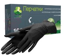 Перчатки нитриловые Klever M черные 50 пар 4620002484088
