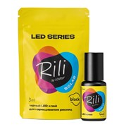 Клей черный для LED наращивания Rili Solar Black, 3 мл L24428