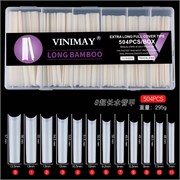 Гелевые типсы Vinimay  LONG BAMBOO молочные 504 шт 2000000053066