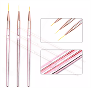 Набор кистей волосок Metallic Pink, 3шт 2000000012780