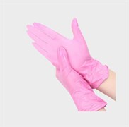 Перчатки нитриловые Foxy S розовые 50 пар 2000000005454