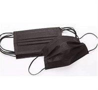 Маска медицинская трехслойная черная 100 шт 4603749537859