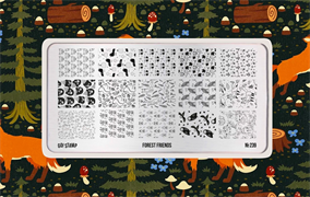 -30% Пластина для стемпинга Go! Stamp 239 Forest Friends 2546131605489