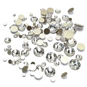 Стразы микс размеров  серебро 1440 шт 2000000041360