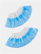 Бахилы SAF&TY полиэтиленовые, голубые, с двойной резинкой, особопрочные, 4,5 гр./пара, 50 пар 4630300504043