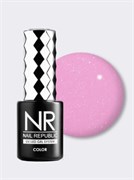 Nail Republic-041 Lilac гель-лак, Мерцающий клубничный крем 10 мл 4630352405237