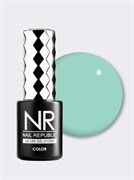 Nail Republic-313 Aquamarine гель-лак, Умеренно-бирюзовый 10 мл 4630352403745