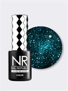 Nail Republic-399 Oasis гель-лак, Мерцающий бирюзовый салют 10 мл NR399