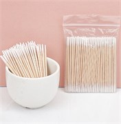 Ватные палочки для корректировки длинные белые двойные, 100 шт 2000000058542