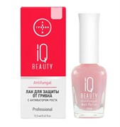 IQ BEAUTY Лак для ногтей для защиты от грибка с активатором роста, с тербинафином/ Antifungal, 12.5 мл, 01 4610210592255
