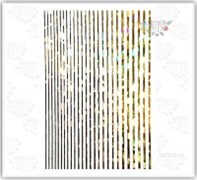 Наклейка 3D нить Золото голография 2050000161179