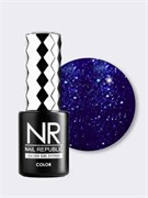 Nail Republic-400 Deep ocean гель-лак, Авантюрин чёрный (10 мл) NR400