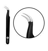 Пинцет для ресниц ручной заточки изогнутый 7-SA 4620021337037