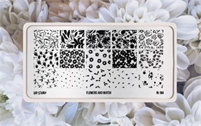 -30% Пластина для стемпинга Go! Stamp 184 Flowers and Match 2546131604734