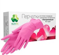 Перчатки нитриловые Klever M розовые 50 пар 4620002484033