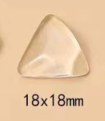 Набор прозрачных камушков для дизайна форма Пирамида, 10 шт 2000000030715