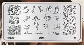 -30% Пластина для стемпинга Go Stamp 08 Line art 2546131600088