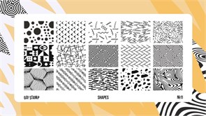 -30% Пластина для стемпинга Go Stamp 11 Shapes 2546131600118