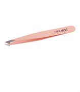 Пинцет NikkMole  Скосый (персик) 4603335091284