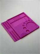 Силиконовый коврик для бьюти-мастера розовый 2000000045368