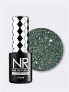 Nail Republic-464 Frozen гель-лак, Мерцающий синий бриллиант (10 мл) NR464