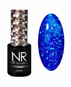 Nail Republic-465 Frozen гель-лак, Мерцающий лазурно-синий (10 мл) 4630352404346