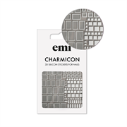 SALE E.Mi Charmicon 3D Silicone Stickers №161 Квадраты белые 2011000023553