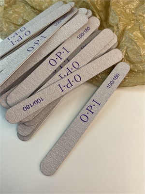Пилка OPI 100/180 овал (на деревянной основе) 2025555657248