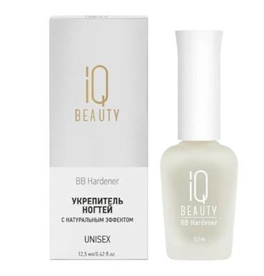 IQ BEAUTY Средство для ногтей/ Укрепитель BB Hardener/ с натуральным эффектом, тонирующий/ Soft pink, 12.5 мл 4610210592248