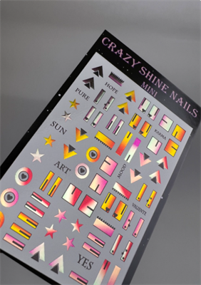 Слайдер-дизайн Crazy Shine Nails mini foil: Геометрия 4607790930263