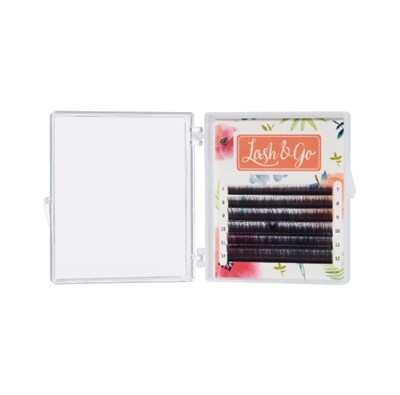 Омбре ресницы Lash&Go микс 0,10/C/7-12 mm "Белый" (6 линий) 4630073751835
