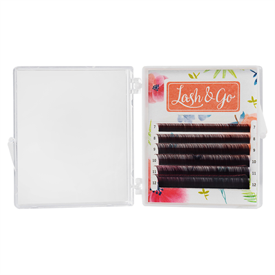 Омбре ресницы Lash&Go микс 0,10/D/8-13 mm "Красный" (6 линий) 4630073757998