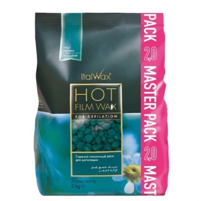 Воск горячий (пленочный) ITALWAX Азулен гранулы 2 кг 8052532720545