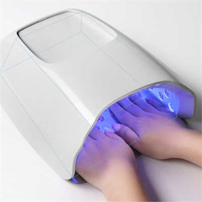 Лампа для маникюра H80 126Вт LED/UV белая (аккумуляторная) 2000000048932