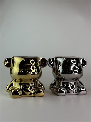 Стакан подставка BearBrick золотой 2000000030845