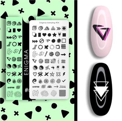 Пластина для стемпинга Enigmanic Stamping №04 2777000004731