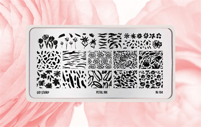 Пластина для стемпинга Go! Stamp 194 Petal Ink 2546131604833