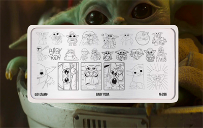 Пластина для стемпинга Go! Stamp 286 Baby Yoda 2546131606028