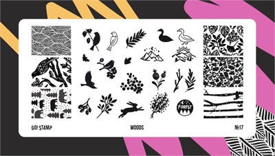 Пластина для стемпинга Go Stamp 17 Woods 2546131600170