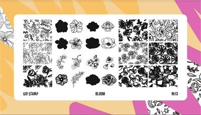 Пластина для стемпинга Go Stamp 13 Bloom 2546131600132