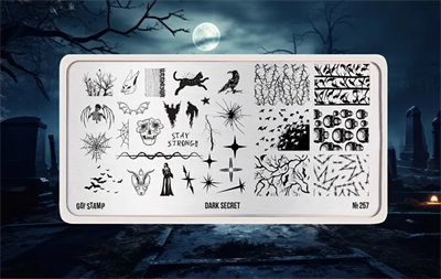 Пластина для стемпинга Go! Stamp 257 Dark Secret 2546131605731