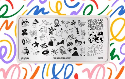 Пластина для стемпинга Go! Stamp 270 The Mind of an Artist 2546131605861