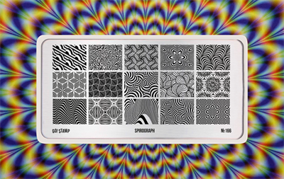 Пластина для стемпинга Go! Stamp 166 Spirograph 2546131604550