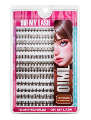 Ресницы накладные коричневые OH! MY LASH пучки "Bronze" 12 линий 6983727406109