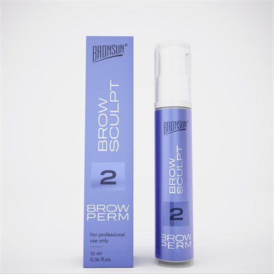 Состав #2 для долговременной укладки бровей BROW SCULPT BRONSUN, 10 мл 2000000088303