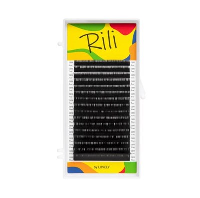 Ресницы чёрные Rili - 16 линий - MIX (D 0.07 8-15мм) 8933720117234