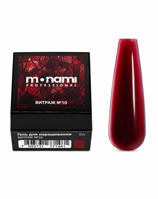 Monami Гель для наращивания Витраж №10 15г 7693731771481