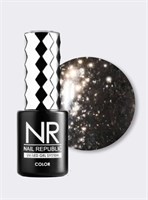 Nail Republic-385 Night life гель-лак жидкий кристалл, Серый 10 мл 2000000099170