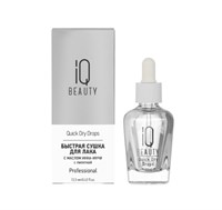 IQ BEAUTY Средство для ногтей. Быстрая сушка для лака Quick Dry Drops c маслом Инка-Инчи, с пипеткой, 12.5 мл 4610210592286