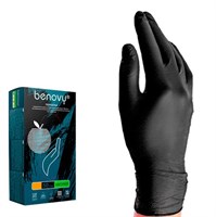 Перчатки нитриловые Benovy XL черные (50 пар) 4630300501929